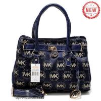 michael kors logo monogram medium marine bakken Aanbieding Allure tw0rw793